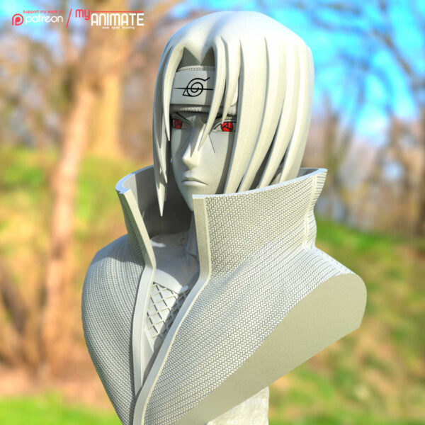 Itachi Uchiha 3D Model Bust myAnimate - Image 6
