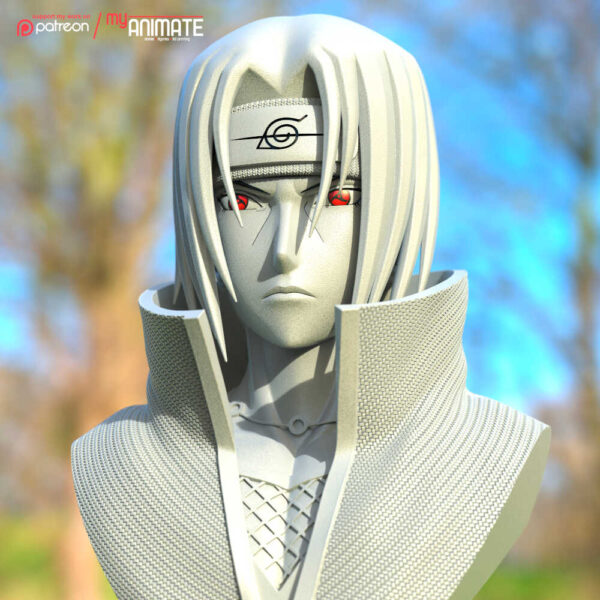 Itachi Uchiha 3D Model Bust myAnimate - Image 2