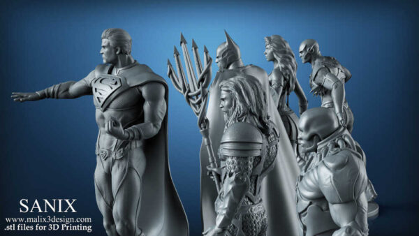 JL (The Justice League) Diorama 3D Model Sanix 3D - Image 3