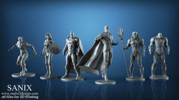 JL (The Justice League) Diorama 3D Model Sanix 3D - Image 2