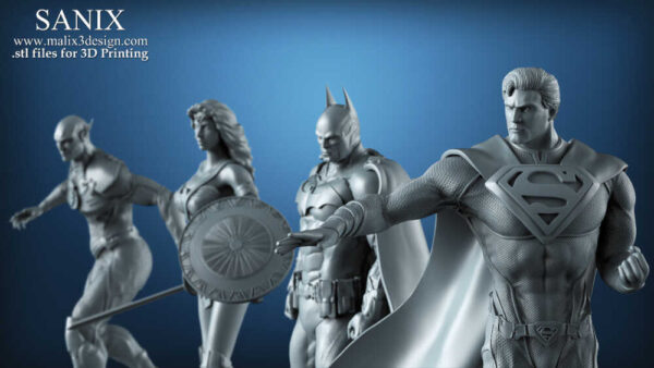 JL (The Justice League) Diorama 3D Model Sanix 3D - Image 4