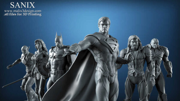 JL (The Justice League) Diorama 3D Model Sanix 3D - Image 6