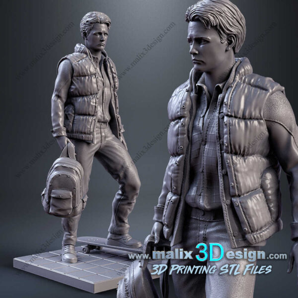Marty McFly 3D Model Figure Sanix 3D