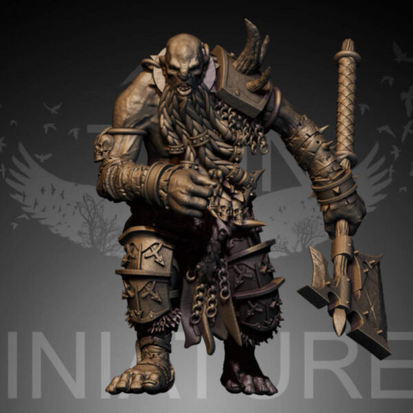 Modular Giant 3D Miniature Raven Twins Miniatures