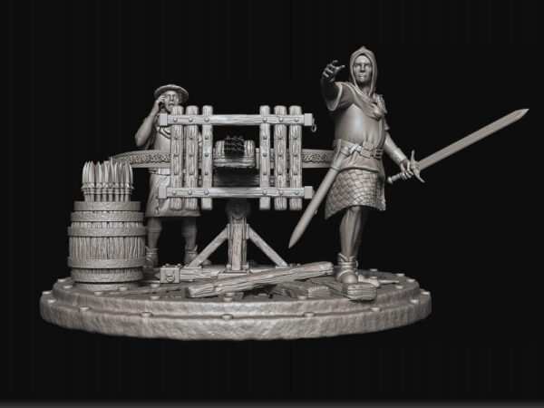 Ballista 3D Miniature Raven Twins Miniatures - Image 3