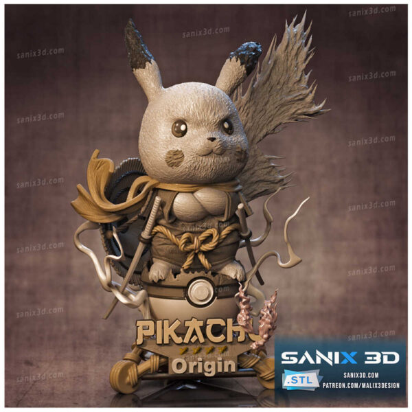 Pikachu 3D Model Figure Sanix 3D - Image 3