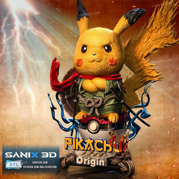 Pikachu 3D Model Figure Sanix 3D