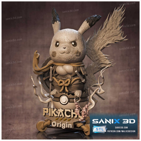 Pikachu 3D Model Figure Sanix 3D - Image 2