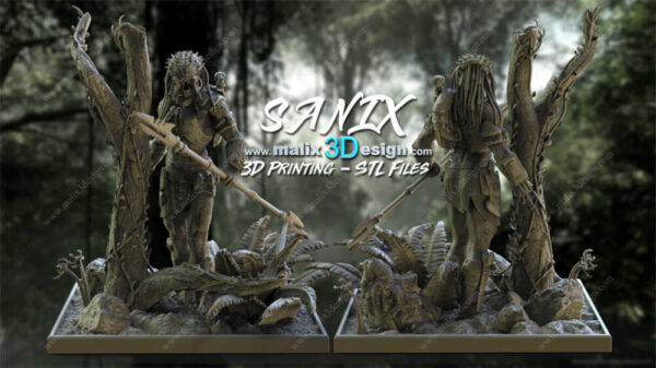 Predator 3D Model Figure Sanix 3D - Image 2