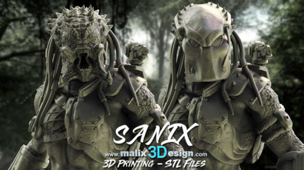 Predator 3D Model Figure Sanix 3D - Image 3