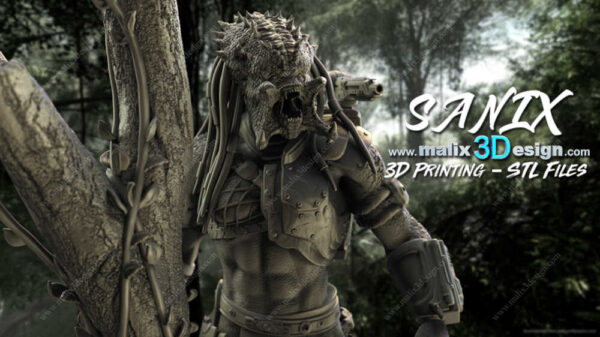 Predator 3D Model Figure Sanix 3D - Image 6