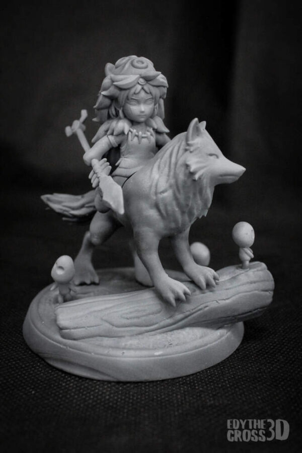 Princess Mononoke Chibi 3D Model Figure NomNom - Image 2
