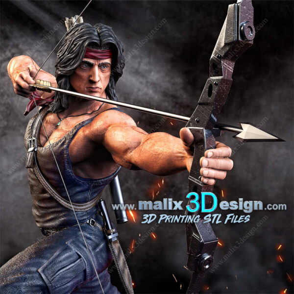 Rambo 3D Model Figure Sanix 3D