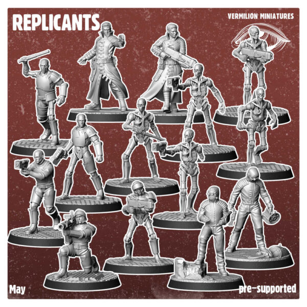 Replicants 3D Miniature Vermilion Miniature
