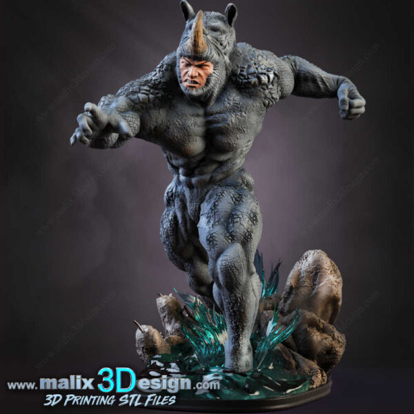 Rhino 3D Model Figure Sanix 3D