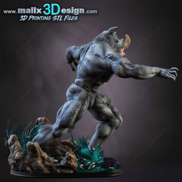 Rhino 3D Model Figure Sanix 3D - Image 3