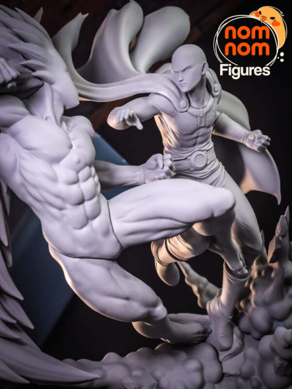 Saitama vs Boros Man3D Model Figure NomNom - Image 5