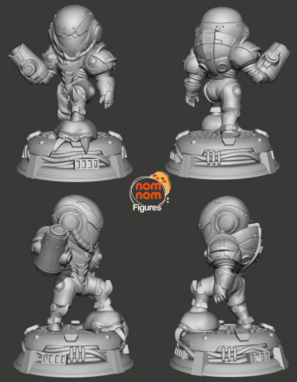 Samus from Metroid Chibi 3D Model Figure NomNom - Image 6