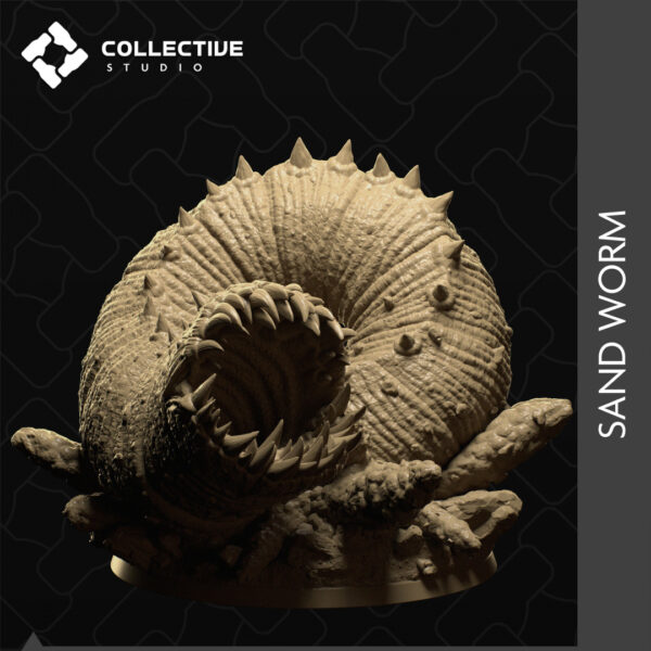Sand Worm 3D Miniature Collective Studio