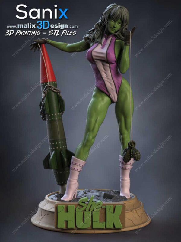 She Hulk 3D Model Figure Sanix 3D