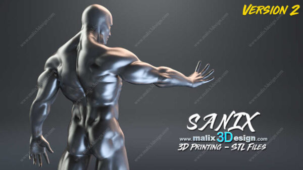 Silver Surfer 3D Model Figure Sanix 3D - Image 4