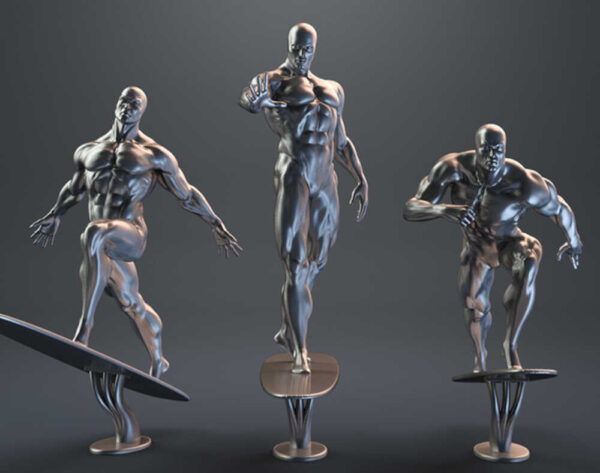 Silver Surfer 3D Model Figure Sanix 3D