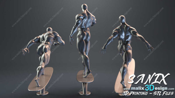 Silver Surfer 3D Model Figure Sanix 3D - Image 5