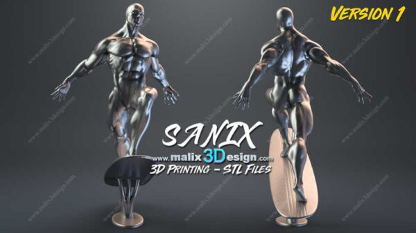 Silver Surfer 3D Model Figure Sanix 3D - Image 2