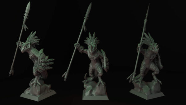 Skink Hero 3D Miniature Raven Twins Miniatures