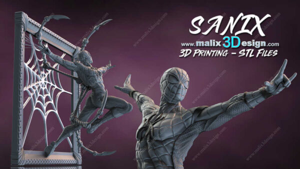 Spiderman 3D Model Figure Sanix 3D - Image 2