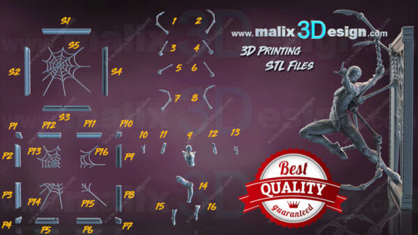 Spiderman 3D Model Figure Sanix 3D - Image 8