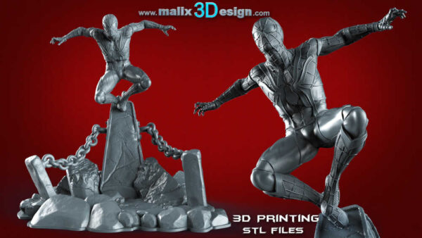 Spiderman (Infinite War) 3D Model Figure Sanix 3D - Image 4