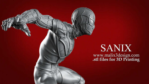 Spiderman (Infinite War) 3D Model Figure Sanix 3D - Image 3