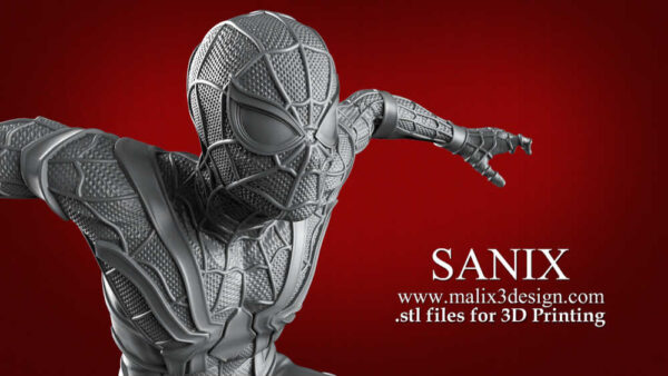 Spiderman (Infinite War) 3D Model Figure Sanix 3D - Image 7
