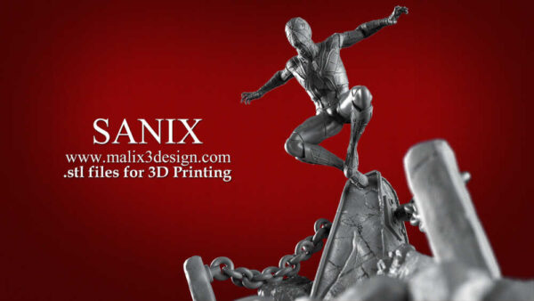 Spiderman (Infinite War) 3D Model Figure Sanix 3D - Image 2