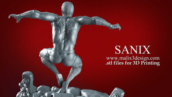 Spiderman (Infinite War) 3D Model Figure Sanix 3D - Image 6