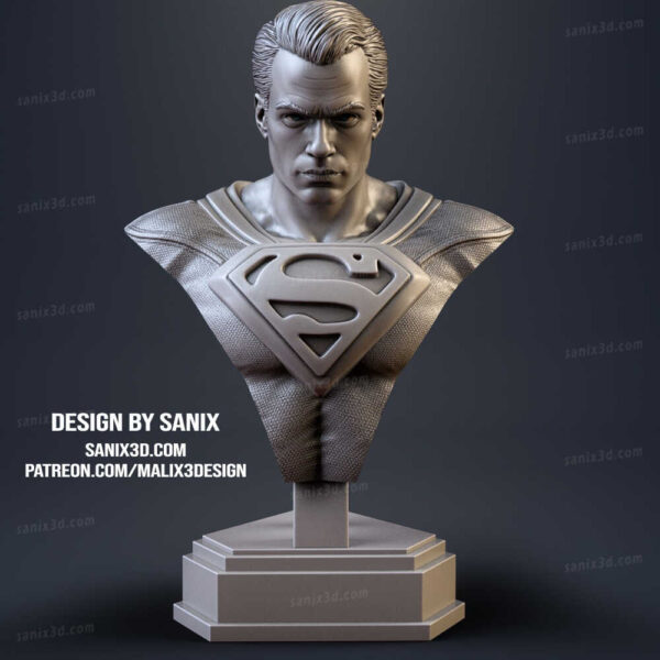 Superman 3D Model Bust Sanix 3D