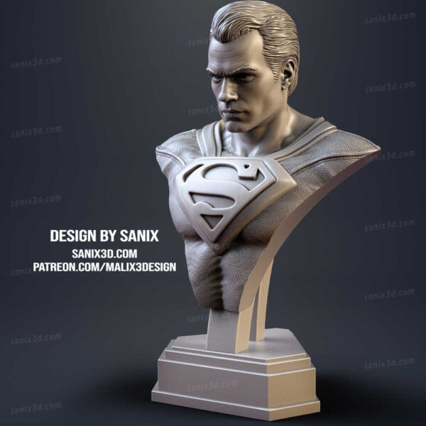 Superman 3D Model Bust Sanix 3D - Image 2