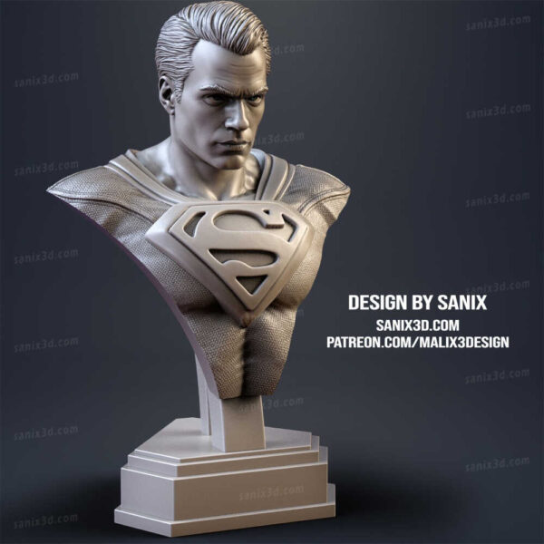 Superman 3D Model Bust Sanix 3D - Image 3