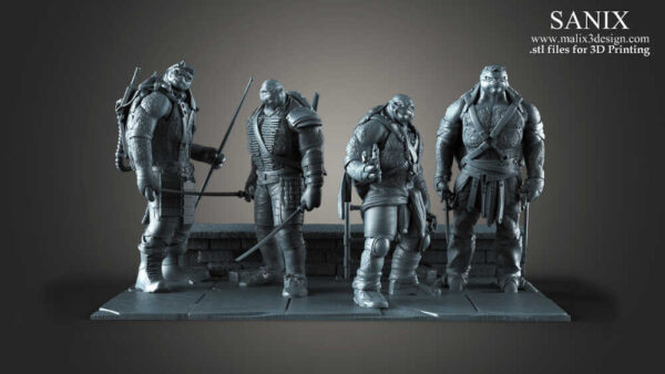 Teenage Mutant Ninja Turtles Diorama 3D Model Sanix 3D - Image 5
