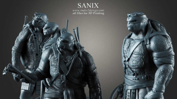 Teenage Mutant Ninja Turtles Diorama 3D Model Sanix 3D - Image 2