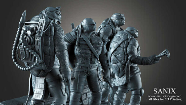 Teenage Mutant Ninja Turtles Diorama 3D Model Sanix 3D - Image 6
