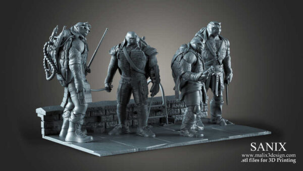 Teenage Mutant Ninja Turtles Diorama 3D Model Sanix 3D - Image 8