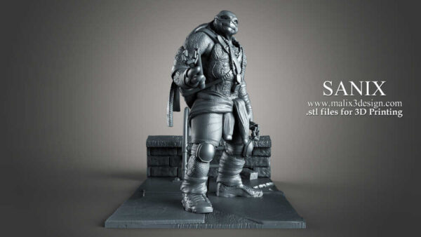 Michelangelo 3D Model Figure Sanix 3D - Image 2