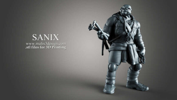 Michelangelo 3D Model Figure Sanix 3D - Image 4