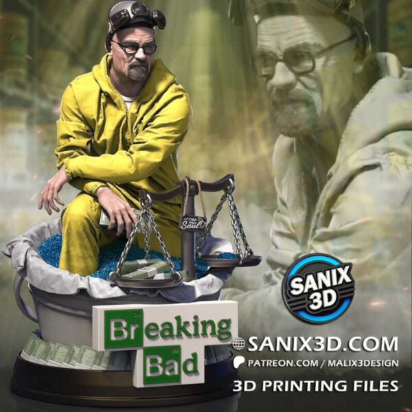 Walter White 3D Model Figure Sanix 3D