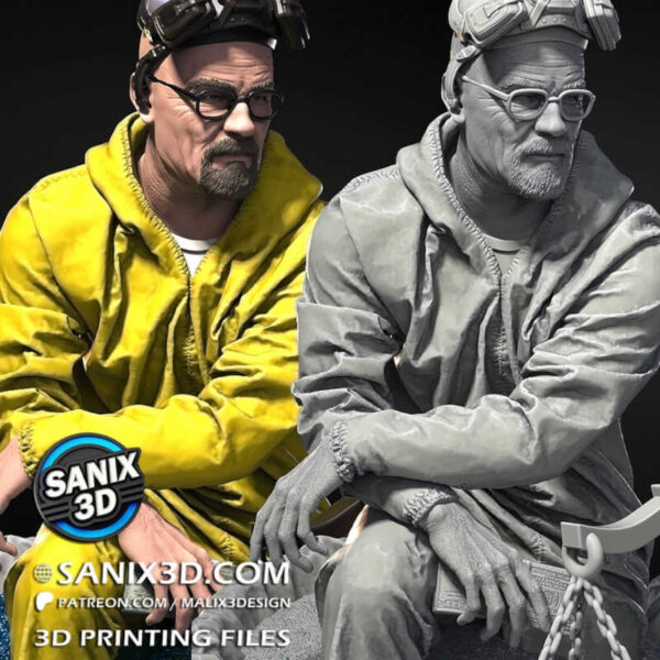 Walter White 3D Model Figure Sanix 3D - Image 2