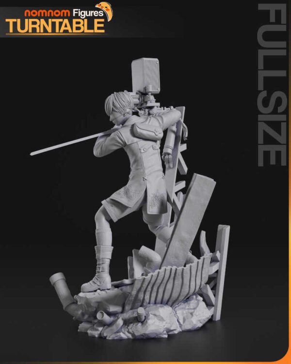 9S from NieR Automata 3D Model Figure NomNom - Image 4