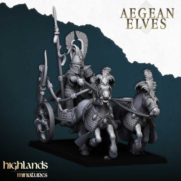 Aegean Elf Chariot 3D Miniature Highland Miniatures - Image 4