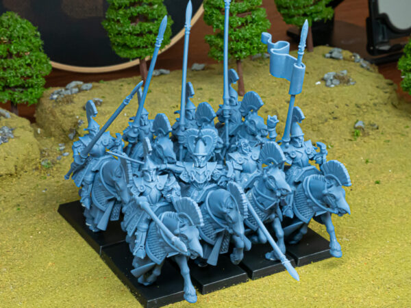 Aegean Elves Mounted Lances 3D Miniature Highland Miniatures - Image 3